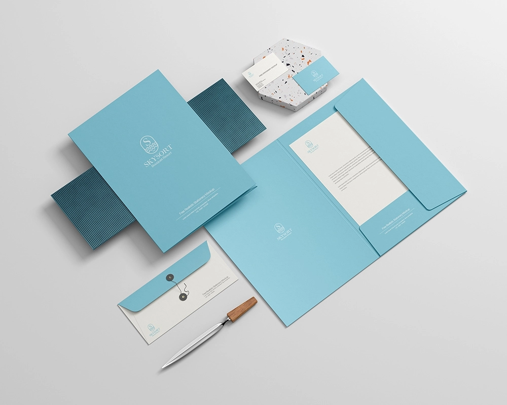 An image of business cards letterheads etc.best printing press in kerala